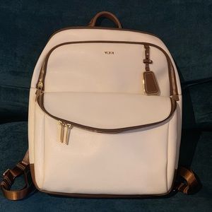 TUMI Sinclair Harlow Backpack in Cream Spectator